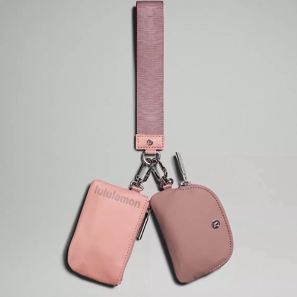 Lululemon Dual Pouch Wristlet Twilight Rose/Pink Pastel
